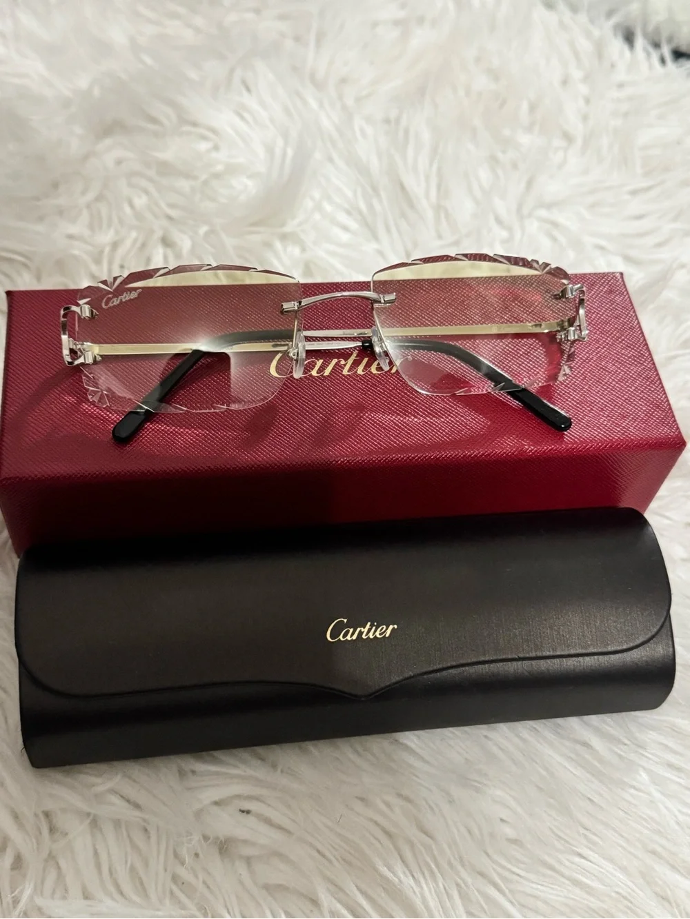 Custom Cartier Diamond-cut Lenses